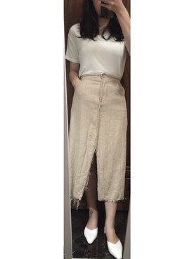「棉麻」｜muserrydailyさん（レディース・162cm）の夏コーディネート