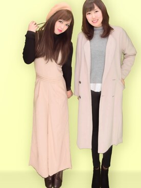 「RESEXXY（リゼクシー）のアイテム（オールインワン・サロペット）」を使った、GYDA.ma❥さん（レディース・158cm）の秋コーディネート