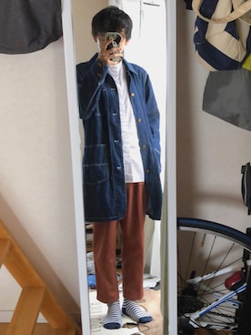 「coen（コーエン）のアイテム（その他アウター）」を使った、TUCCAさん（メンズ・172cm）の春コーディネート