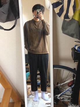 「NUMERALS（ヌメラルズ）のアイテム（Tシャツ/カットソー）」を使った、TUCCAさん（メンズ・172cm）の春コーディネート
