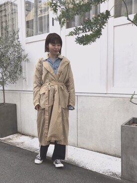 「かのさん」｜しゅがーろーるさん（レディース・163cm）の冬コーディネート