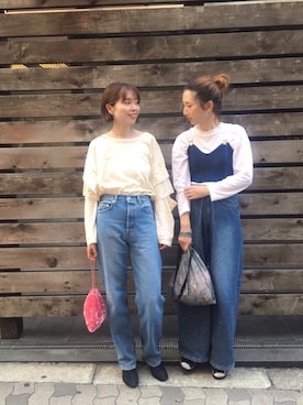 「madras（マドラス）のアイテム（アクセサリー）」を使った、しゅがーろーるさん（レディース・163cm）の秋コーディネート