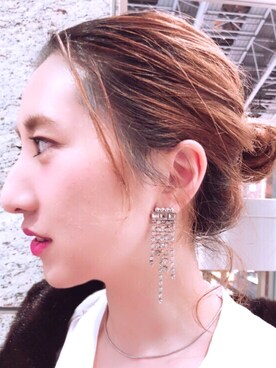 「チョーカー」｜「アイテム（その他アウター）」を使った、しゅがーろーるさん（レディース・163cm）の冬コーディネート