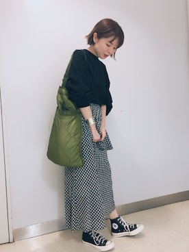 「かのさん」｜しゅがーろーるさん（レディース・163cm）の冬コーディネート