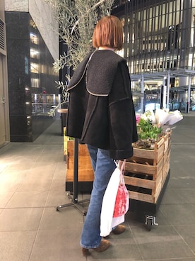「かのさん」｜しゅがーろーるさん（レディース・163cm）の冬コーディネート