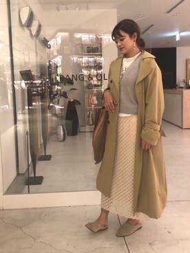 「madras（マドラス）のアイテム（アクセサリー）」を使った、しゅがーろーるさん（レディース・163cm）の春コーディネート