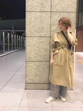 「madras（マドラス）のアイテム（アクセサリー）」を使った、しゅがーろーるさん（レディース・163cm）の春コーディネート