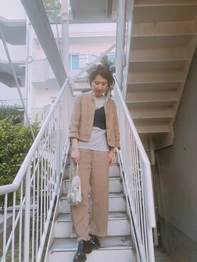 「madras（マドラス）のアイテム（リング）」を使った、しゅがーろーるさん（レディース・163cm）の夏コーディネート