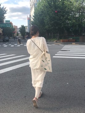 「madras（マドラス）のアイテム（アクセサリー）」を使った、しゅがーろーるさん（レディース・163cm）の夏コーディネート