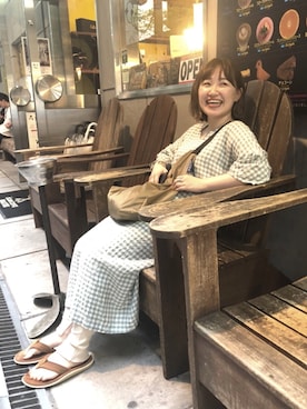 「Steven Alan（スティーブンアラン）のアイテム（ワンピース/ドレス）」を使った、しゅがーろーるさん（レディース・163cm）の夏コーディネート