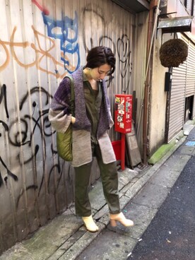 「ARCHI（アーキ）のアイテム」を使った、しゅがーろーるさん（レディース・163cm）の秋コーディネート