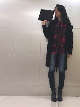 「DIESEL（ディーゼル）のアイテム（その他アウター）」を使った、Caaaanaさん（レディース・165cm）の秋コーディネート