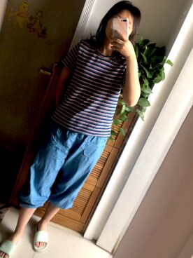 「cache cache（カシュ カシュ）のアイテム（トップス）」を使った、EVA会努力码字さん（レディース・170cm）の秋コーディネート