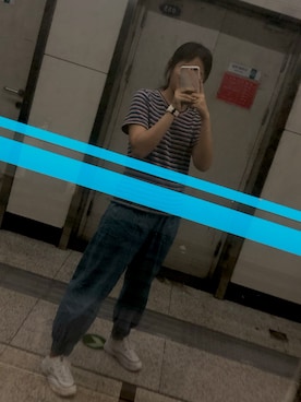 「cache cache（カシュ カシュ）のアイテム（トップス）」を使った、EVA会努力码字さん（レディース・170cm）の秋コーディネート