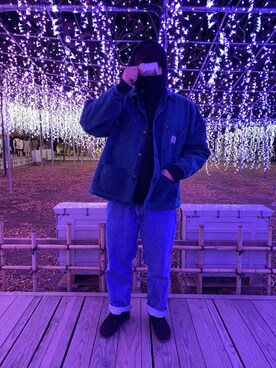 パーカーを使った イルミネーション のメンズ人気ファッションコーディネート Wear