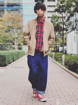 「アイラブCONVERSE」｜UNOさん（メンズ・172cm）の冬コーディネート