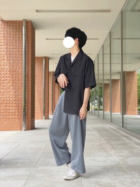 「UNIQLO（ユニクロ）の50色ソックス（消臭機能付き）（ソックス/靴下）」を使った、UNOさん（メンズ・172cm）の夏コーディネート