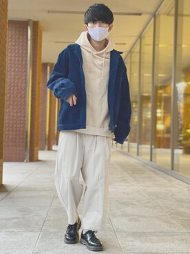 「UNIQLO（ユニクロ）の50色ソックス（消臭機能付き）（ソックス/靴下）」を使った、UNOさん（メンズ・172cm）の冬コーディネート