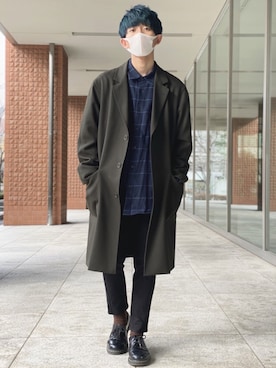 「UNIQLO（ユニクロ）の50色ソックス（消臭機能付き）（ソックス/靴下）」を使った、UNOさん（メンズ・172cm）の冬コーディネート