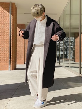 「UNIQLO（ユニクロ）の50色ソックス（消臭機能付き）（ソックス/靴下）」を使った、UNOさん（メンズ・172cm）の冬コーディネート