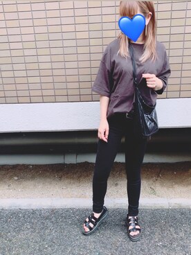 「UNIQLO（ユニクロ）のWOMEN ウルトラストレッチジーンズ（デニムパンツ）」を使った、kaaaaaananaさん（レディース・150cm）の夏コーディネート