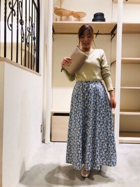 スカートを使った レトロ花柄 の人気ファッションコーディネート ユーザー ショップスタッフ Wear