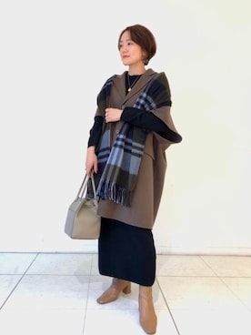 「ASTRAET（アストラット）のアイテム（ジャケット/アウター）」を使った、HONOMIさん（レディース・159cm）の秋コーディネート