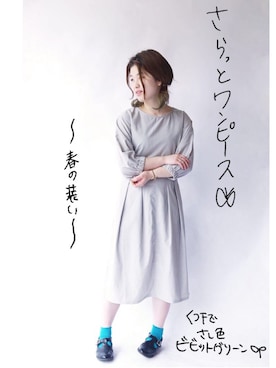 「ACC.（エーシーシー.）のアイテム」を使った、たまちゃんさん（レディース・160cm）の夏コーディネート