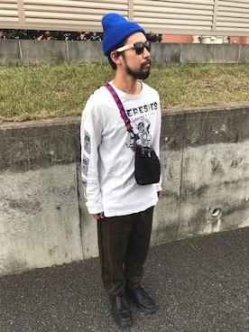 「BRIXTON（ブリクストン）のアイテム（ニットキャップ/ビーニー）」を使った、itopenさん（メンズ・168cm）の秋コーディネート