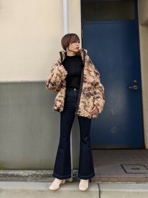 SLY（スライ）の「STAND WOOL BOA ブルゾン⁄スタンドウールボア STAND 