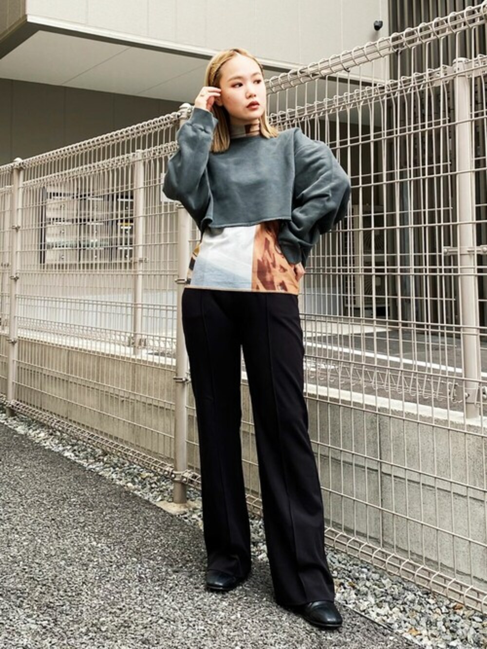 SLY スライ　COLLAGE PHOTO L／S トップス  M/KHA SLY COLLAGE PHOTO L／S トップス M/KHA7 -ファッション通販 FASHION