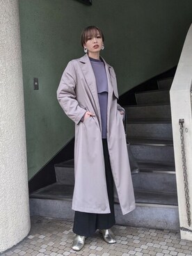 「gray」｜「アイテム（ジャケット/アウター）」を使った、SLY officialさん（レディース・160cm）の冬コーディネート
