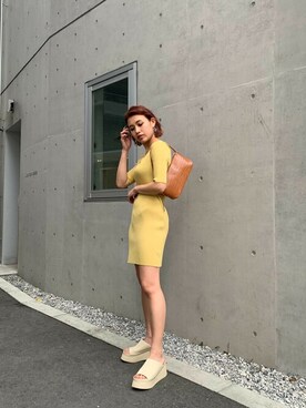 「ミニワンピ」｜SLY officialさん（レディース・159cm）の春コーディネート