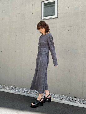 「THROW by SLY（スローバイスライ）のアイテム（ワンピース/ドレス）」を使った、SLY officialさん（レディース・163cm）の春コーディネート