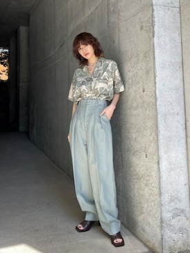 「THROW by SLY（スローバイスライ）のアイテム（サンダル）」を使った、SLY officialさん（レディース・163cm）の春コーディネート
