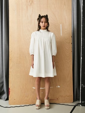 「ミニワンピ」｜SLY officialさん（レディース・156cm）の夏コーディネート