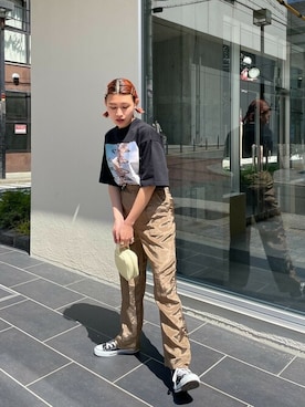 「SLY（スライ）のアイテム（財布/小物）」を使った、SLY officialさん（レディース・159cm）の夏コーディネート