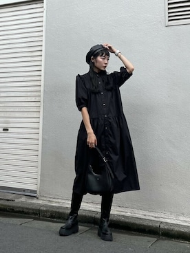 「Coming soon…」｜「アイテム（ハンチング/ベレー帽）」を使った、SLY officialさん（レディース・160cm）の秋コーディネート