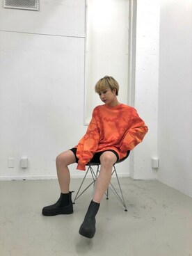 「Coming soon…」｜「アイテム（スウェット）」を使った、SLY officialさん（レディース・154cm）の秋コーディネート