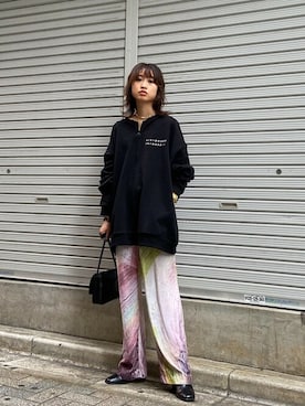 「Coming soon…」｜「アイテム（スウェット）」を使った、SLY officialさん（レディース・160cm）の秋コーディネート