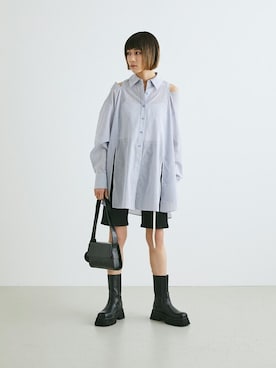 「ハーフパンツコーデ」｜SLY officialさん（レディース・163cm）の冬コーディネート