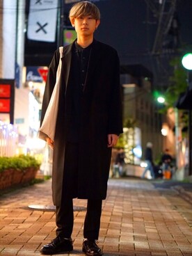 「真顔」｜shunichiさん（メンズ・175cm）の春コーディネート
