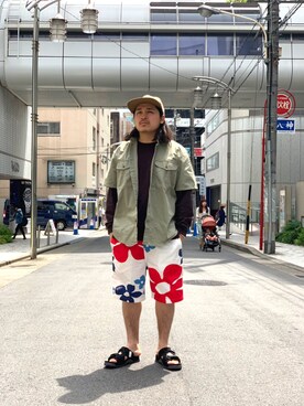 「Jams（ジャムス）のアイテム」を使った、伊藤さん（メンズ・165cm）の春コーディネート