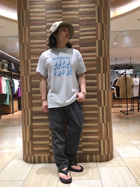 「MANASTASH（マナスタッシュ）のアイテム（デニムパンツ）」を使った、伊藤さん（メンズ・165cm）の夏コーディネート
