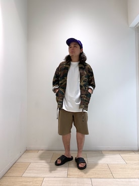 「COMMON EDUCATION（コモンエデュケーション）のアイテム」を使った、伊藤さん（メンズ・165cm）の夏コーディネート