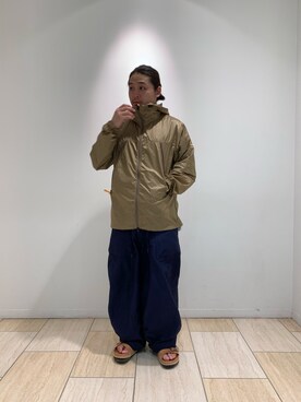 「MANASTASH（マナスタッシュ）のアイテム（マウンテンパーカー）」を使った、伊藤さん（メンズ・165cm）の夏コーディネート