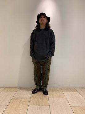 「MANASTASH（マナスタッシュ）のアイテム（ニット/セーター）」を使った、伊藤さん（メンズ・165cm）の夏コーディネート