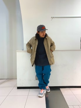 「MANASTASH（マナスタッシュ）のアイテム（ニット/セーター）」を使った、伊藤さん（メンズ・165cm）の秋コーディネート