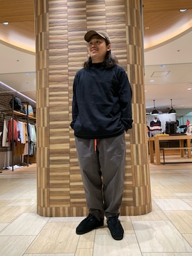「MANASTASH（マナスタッシュ）のアイテム（キャップ）」を使った、伊藤さん（メンズ・165cm）の秋コーディネート