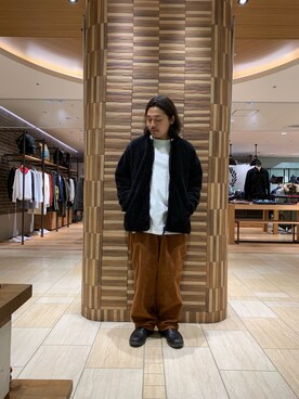 「MANASTASH（マナスタッシュ）のアイテム（ジャケット/アウター）」を使った、伊藤さん（メンズ・165cm）の秋コーディネート